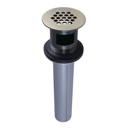 KINGSTON BRASS KB5003 Brass, Bathroom Sink Drain, Grid Drain with Overflow