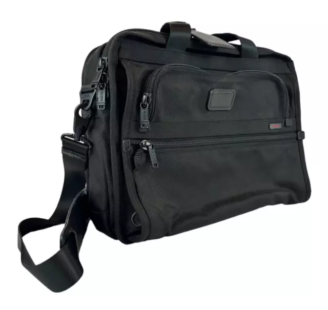 Tumi Alpha 26130DH Expandable Organizer Laptop Brief Messenger Bag