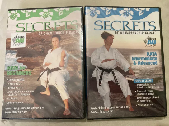 Elisa Au Kata Beginners & Intermediate Advanced secrets championship karate DVDs