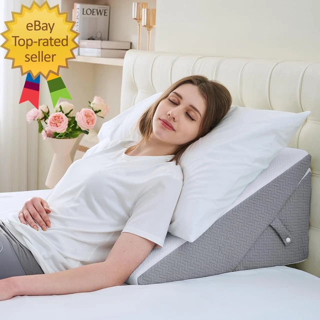 Sit Up Pillow For Bed LOKFEHRE 4pcs Orthopedic Inflatable Bed