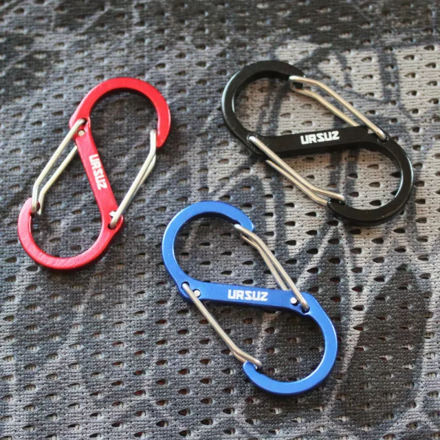 3 St. Ursuz Materialkarabiner Alu Karabinerhaken Karabiner Schnapphaken  EDC