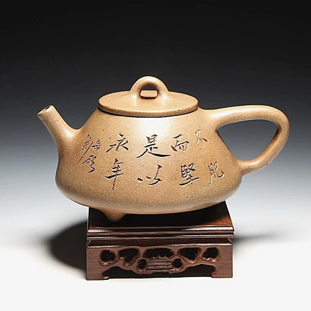 OldZiSha-Famous China Yixing Zisha Pottery 520cc Old "Half Gourd" Teapot