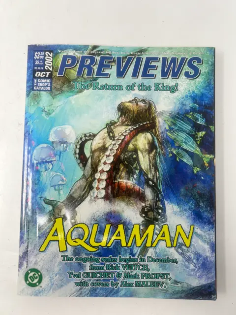 Previews Comic Catalog Oct October 2002 Aquaman Robotech