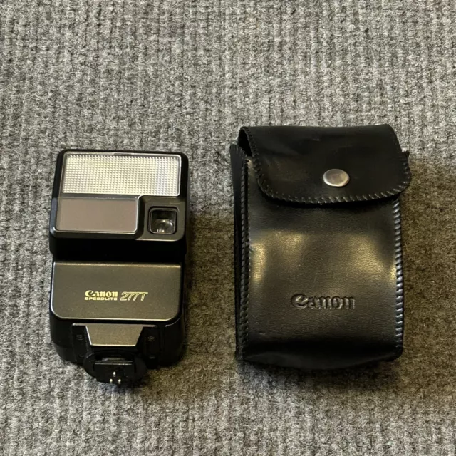 Canon Speedlite 277T Camera Shoe Mount Flash With Case