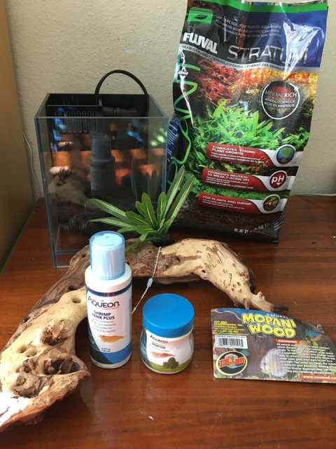 1.2 gallon betta shrimp aquarium kit with light, filter/pump lifeguard aquatics
