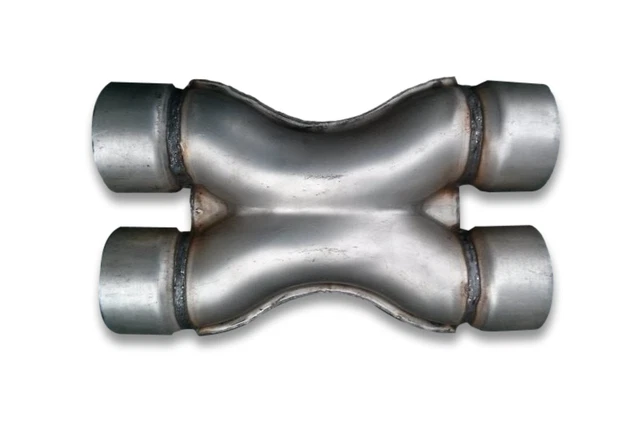 X-Pipe 2,25" 57 mm Stahl-Auspuffsystem-Verbindungsrohrabschnittsteiler