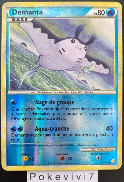 Carte Pokemon DEMANTA 45/123 REVERSE HGSS HEARTGOLD SOULSILVER FR OCCASION
