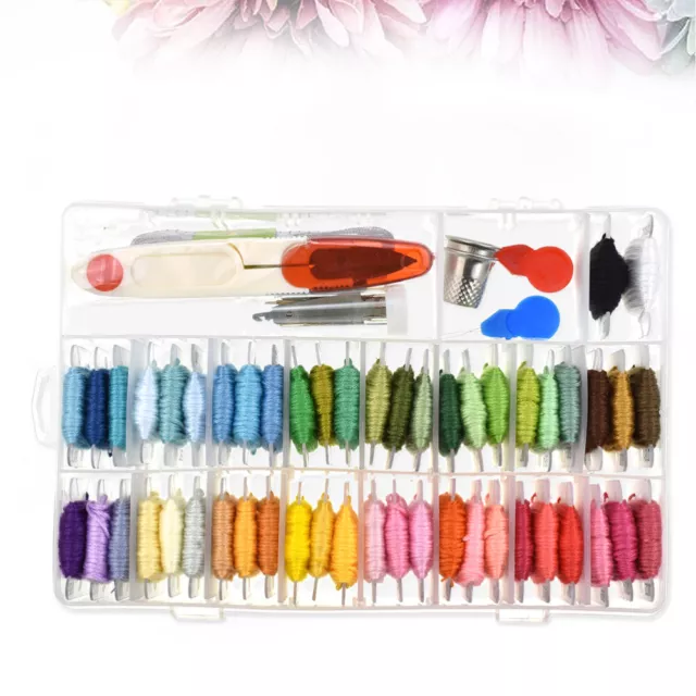 50 Assorted Cross Accessories Sewing Thread Kit Number Stickers Craft Stitch