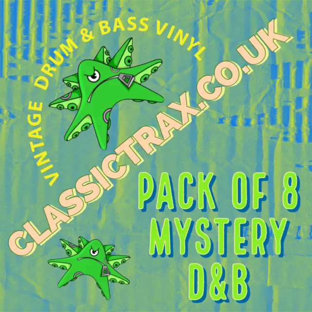 8 x Mystery Drum and Bass Vinyl 12" Records Collection Job Lot Pack Bargain 😀