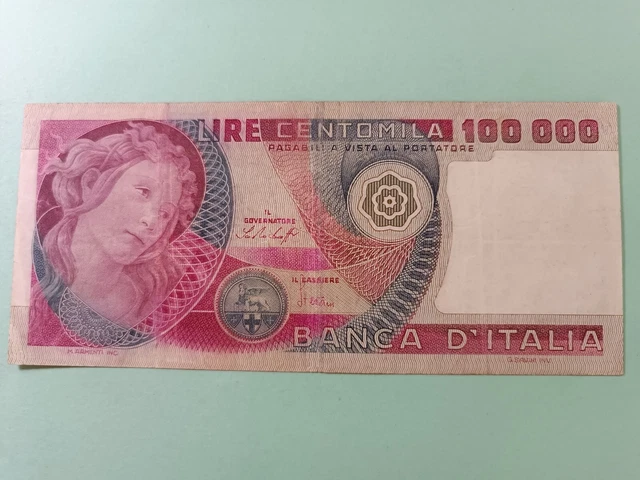 100000 Lire  Primavera Di Botticelli 