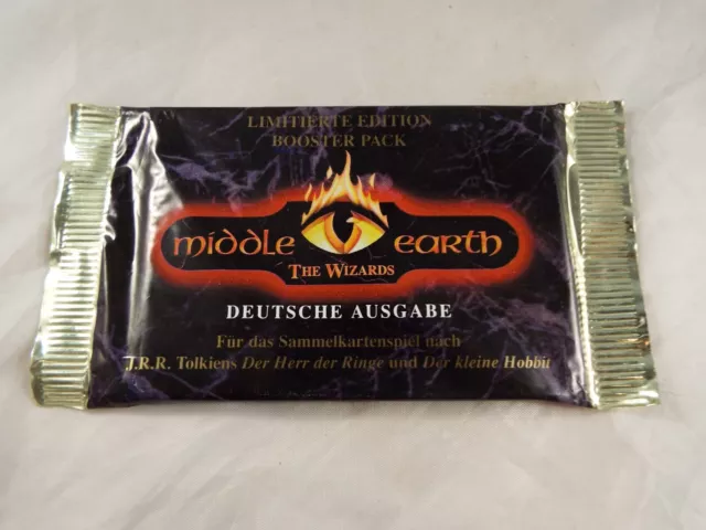 MIDDLE EARTH THE WIZARDS LIMITED SEALED BOOSTER PACK OF 15 CARDS (German)