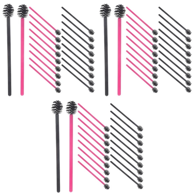 300 PCS Brosses de cils Brosses de cils jetables Brosses de sourcils Brosses