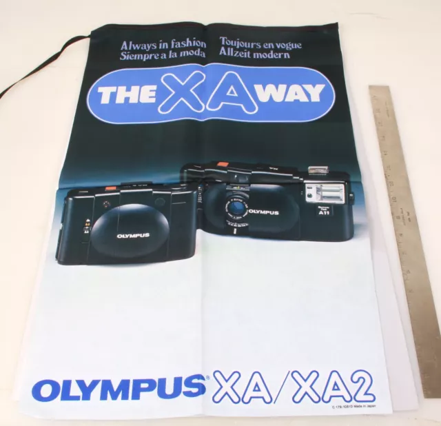 Banner vintage Olympus NOREN XA/XA2 NUEVO DE LOTE ANTIGUO 2