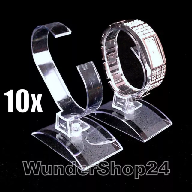 10x Uhrenständer Armband Display Uhrenhalter Uhrendisplay Acryl Transparent N-2