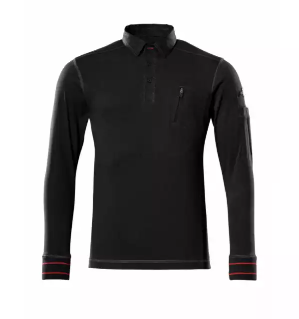Mascot Polo-Sweatshirt IOS FRONTLINE langarm 50352 Gr. L schwarz