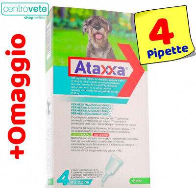 Advantix Bayer = ATAXXA 4 Pipette per Cani da 10 a 25 Kg → Antiparassitario CANE 2