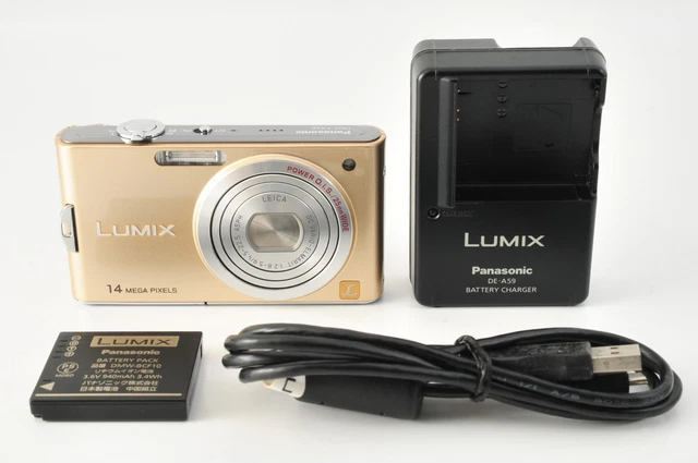 PANASONIC LUMIX DMC-FX66 14.0 Mega Pixels Gold Compact