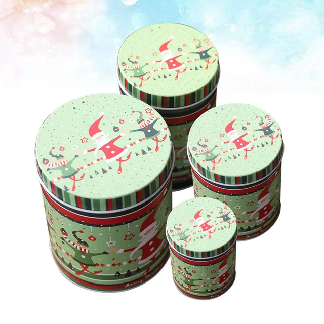 Contenitore per tè scatole decorative contenitore rotondo scatole per biscotti per tè vetro verde