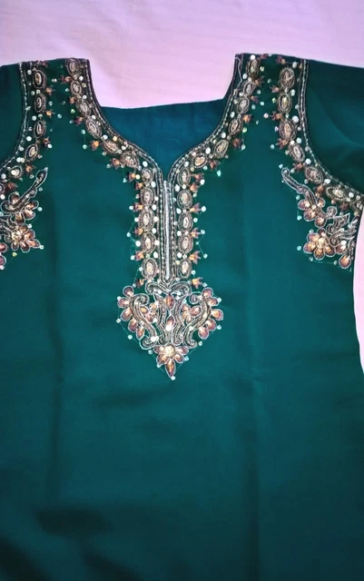 Camicia top ragazza pakistano asiatico indiano Kurta Kurti Kameez tunica stile Khaadi 7-8