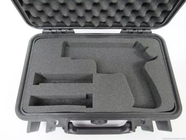 Precut Quick Draw 2 pistol handgun gun foam insert kit fits Pelican ™ 1400  case