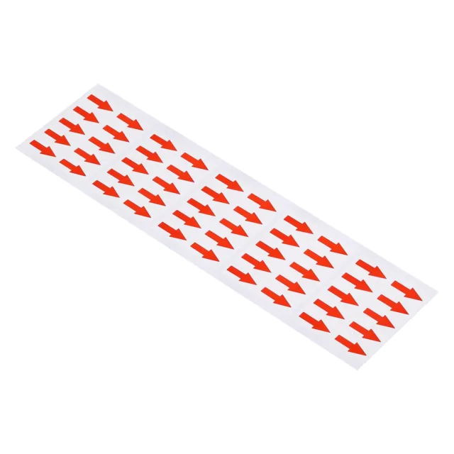 0.8x0.4" Small Arrow Sticker Label Adhesive Color Coding Sign Decal, Red 800pcs