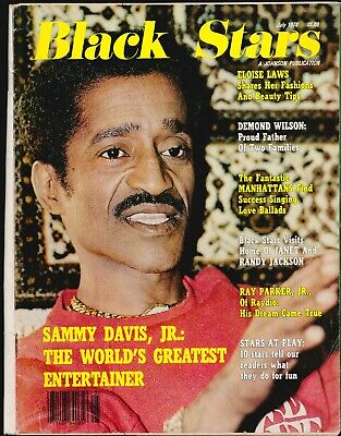 Black Stars July 1978 African US American Vintage Magazine Sammy Davis Jr.