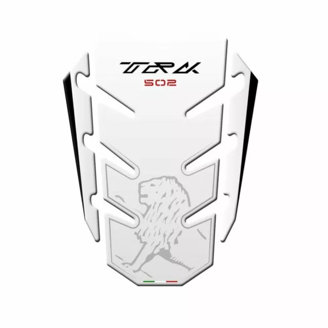 Paraserbatoio Adesivo Resina Bianco Fits Benelli 500 Trk 502 2017-2019