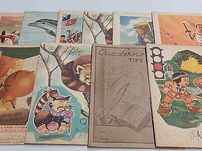 LOTTO 6 QUADERNI  VINTAGE PIGNA quaderni-agenda cacharel e altri 
