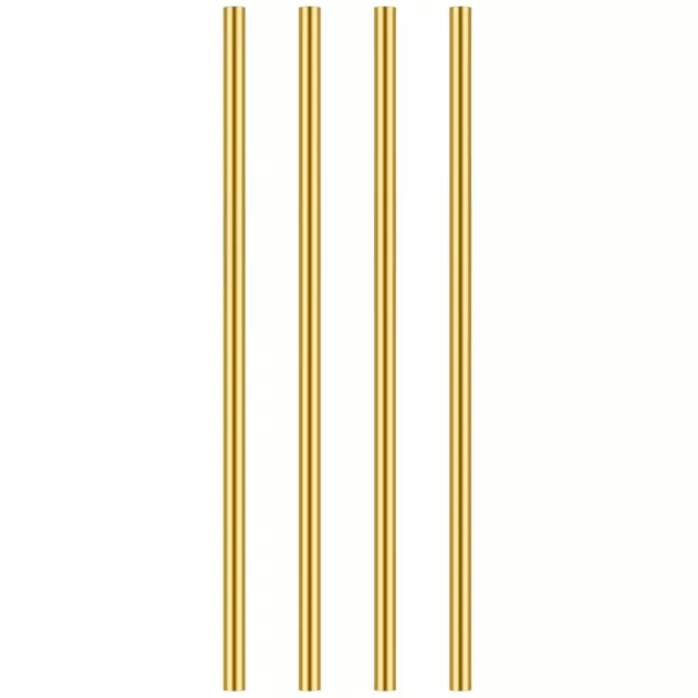 4 Pieces 12 inches 1/4 inch Brass Round Rods, Brass Rods Lathe Bar Stock