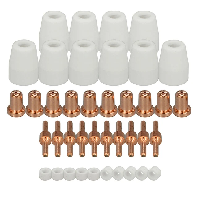 Électrodes Et Buses De Rechange Pour Chalumeau Plasma P80 - 1.3 Mm, 60A-100A, Compatible CUT70/80/100/120