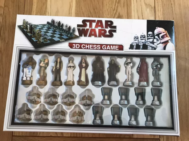 Star Wars Collectible 3D Chess Game United Labels 2012- Unused, New.