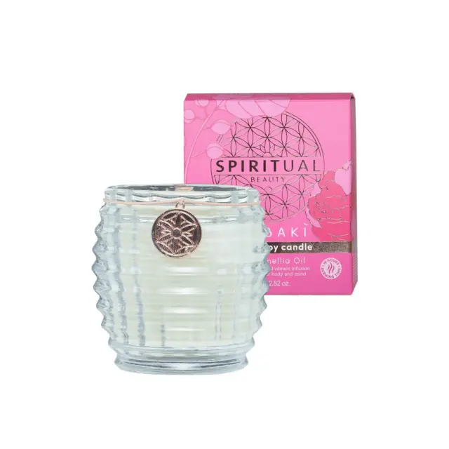 Bubble T Spiritual Beauty Tsubaki Scented Candle with Camellia Oil (80g), SB306T