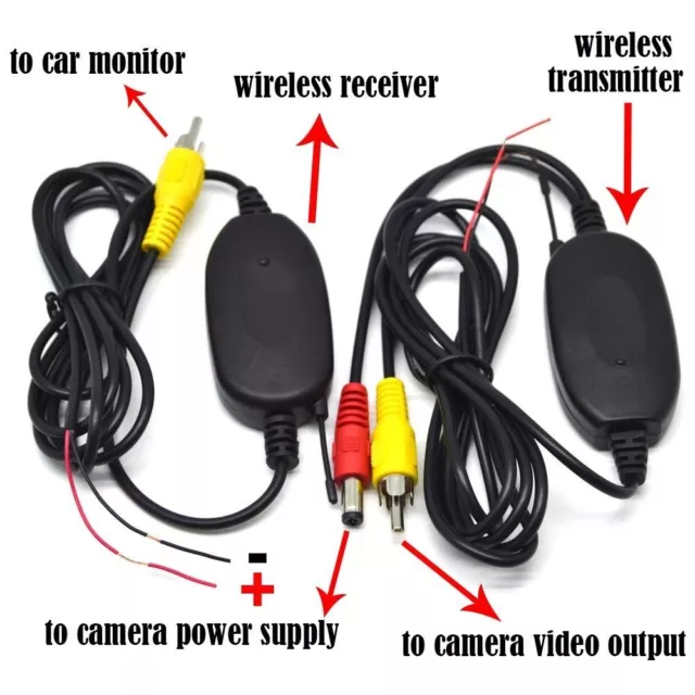 License Plate IR Night Reversing Backup Camera +Wireless 5" Color LCD Monitor 2