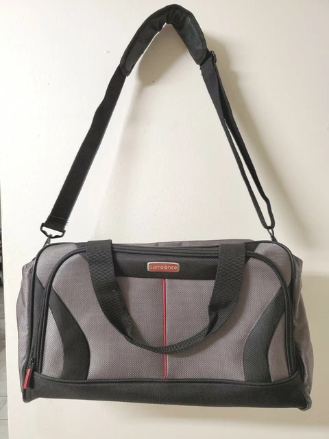 SAMSONITE UINTAH BLACK Gray travel boarding bag 17x11x6 New 28.92