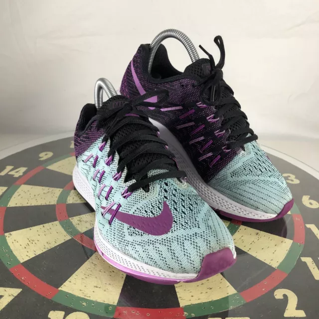 Nike Air Zoom Elite 8 Running Shoes Sneakers Lace Up Gym Workout Purple Wmn 6.5