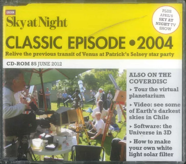 BBC Sky At Night Cd-Rom, Classique Episode 2004, #85 Juin 2012, Windows, Mac