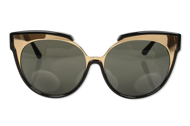 LINDA FARROW LFL 790/7 Oversized Sunglasses Acetate Navy  display picture 2