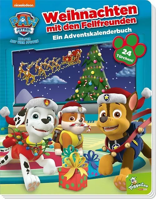 PAW Patrol: Weihnachten mit den Fellfreunden - Ein Adventskalenderbuch