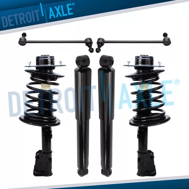 Front Struts Rear Shocks Sway Bars Kit for Town & Country Voyager Grand Caravan