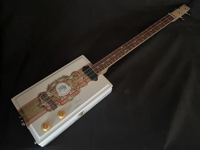 Ellbogen Guitars Cigar Box Guitar Electric 3 String Video Demo