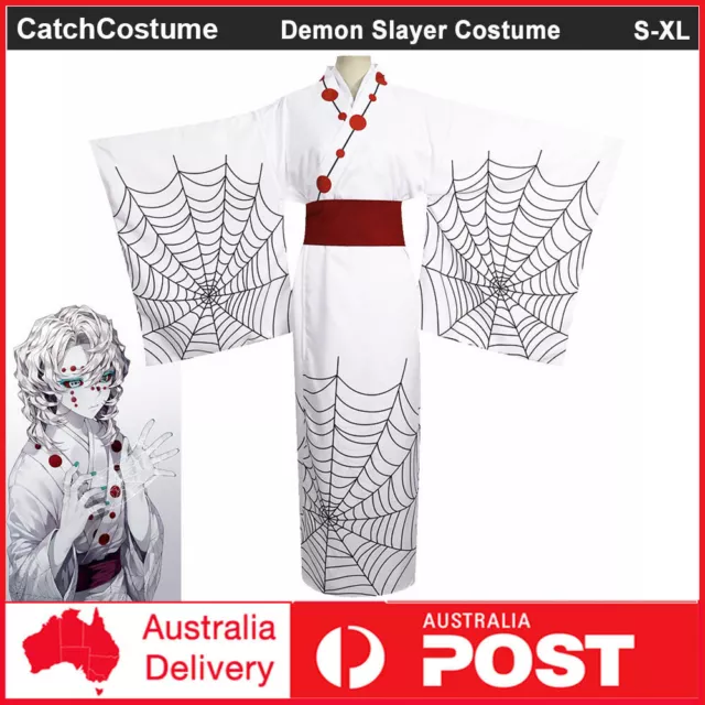 Cosplay Demon Slayer Kimetsu no Yaiba Spider Hill Rui's Mother Costume  Kimono