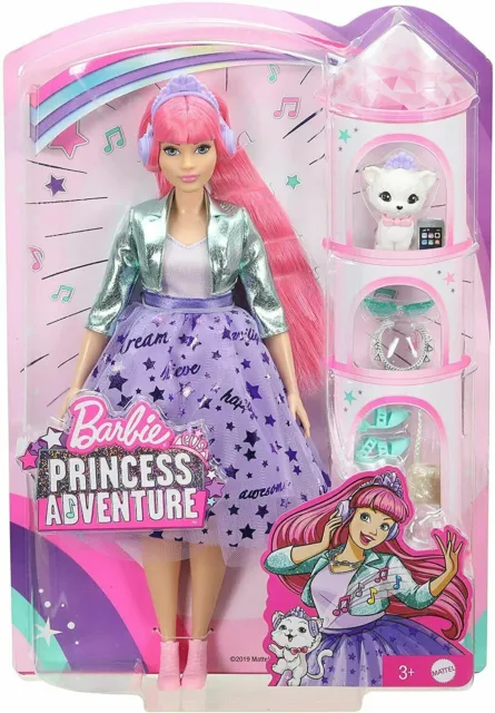 Barbie Princess Adventure Deluxe bambola curvy margherita GML77 nuovissima e in scatola