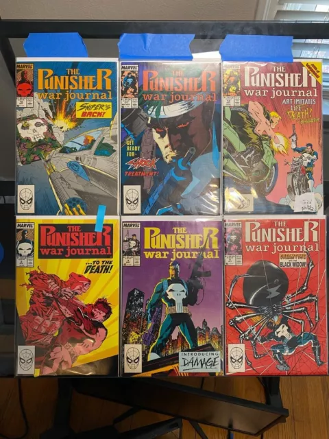 Punisher War Journal comic lot NM 9.0-VF 36 issues total! 1988-93 Marvel Comics!