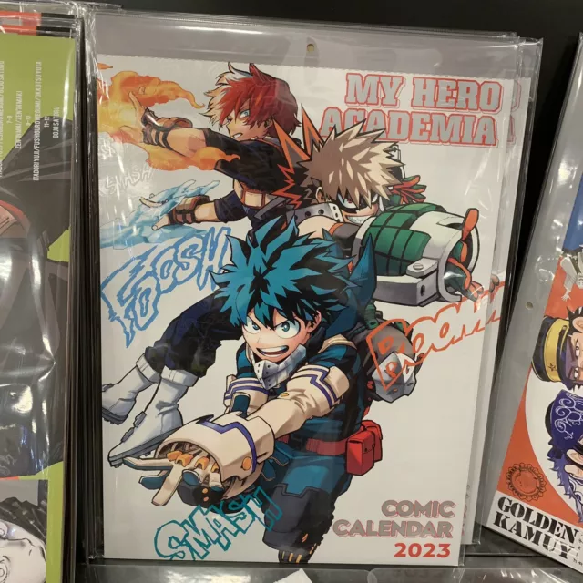 MY HERO ACADEMIA Comic Poster Calendar 2024 Wall-hanging ring type NEW