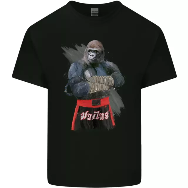 T-shirt top da uomo cotone Gorilla Fighter MMA arti marziali muay thailandese