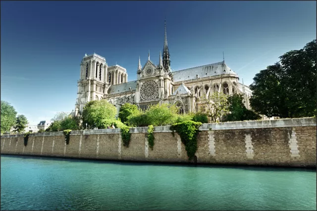 VLIES FOTOTAPETE Selbstklebend XXL Stadt Urban Paris Notre Dame 443