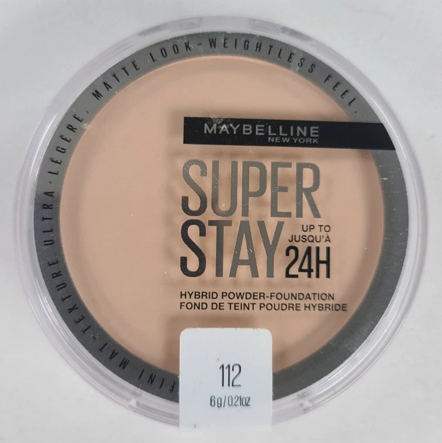 Base en polvo híbrida Maybelline Super Stay hasta 24 horas - 112 - 6 g