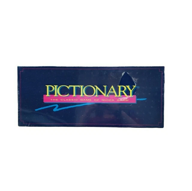 VINTAGE PICTIONARY 1993 SEALED 90's Classic Board Game of Quick Draw