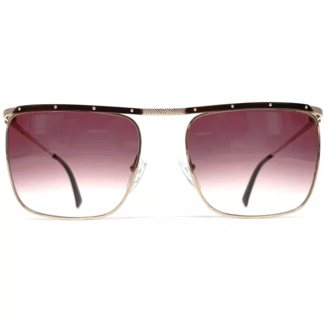 NOS vintage DUNHILL 6056 "HORN RIMMED" sunglasses - Germnay 80's - GOLD PLATED