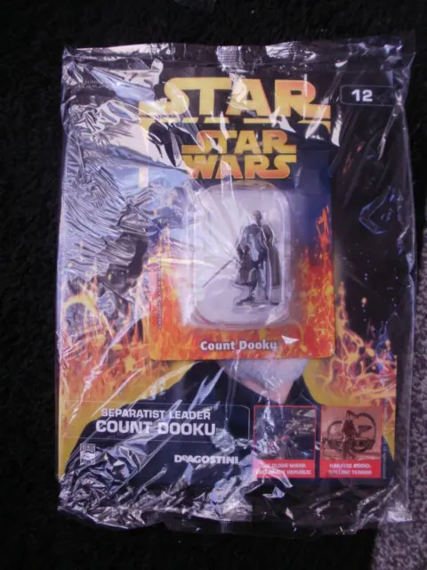 Star Wars The Official Figurine Collection No 12  COUNT DOOKU STILL IN  BAG MINT